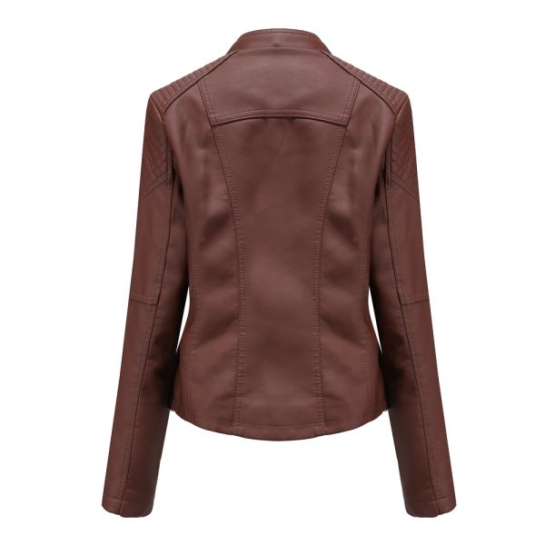 Spring/Autumn Women's Leather Jacket for Effortless Style