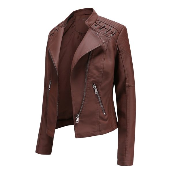 Spring/Autumn Women's Leather Jacket for Effortless Style