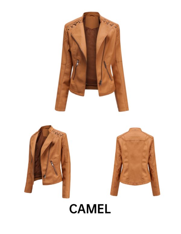 Spring/Autumn Women's Leather Jacket for Effortless Style