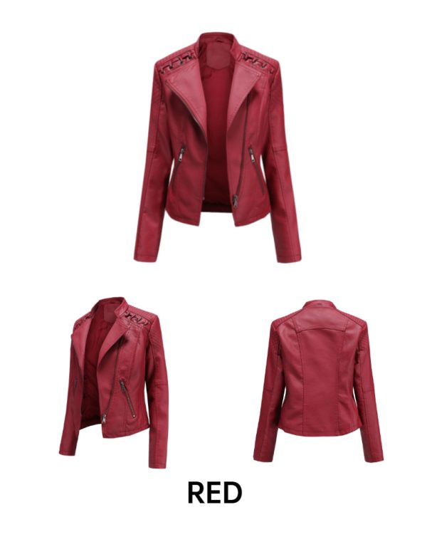 Spring/Autumn Women's Leather Jacket for Effortless Style