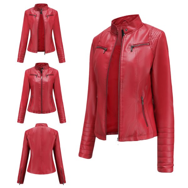 New Spring/Autumn Leather Jacket for Women