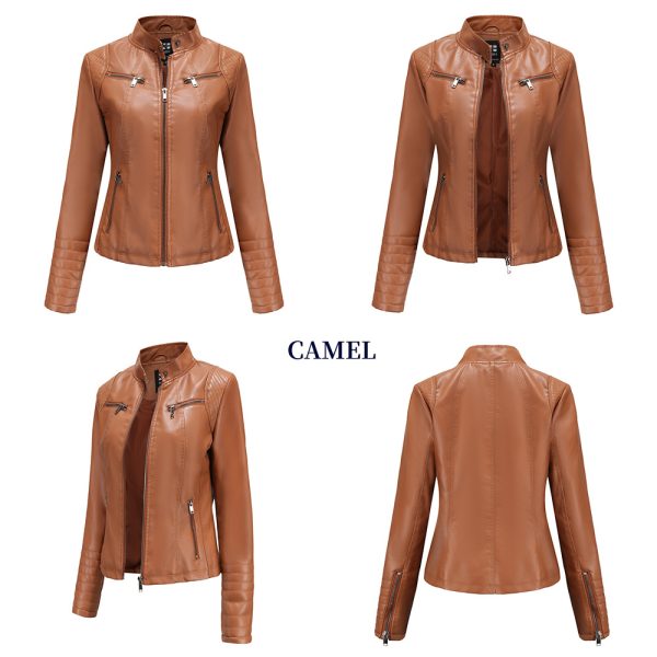 New Spring/Autumn Leather Jacket for Women