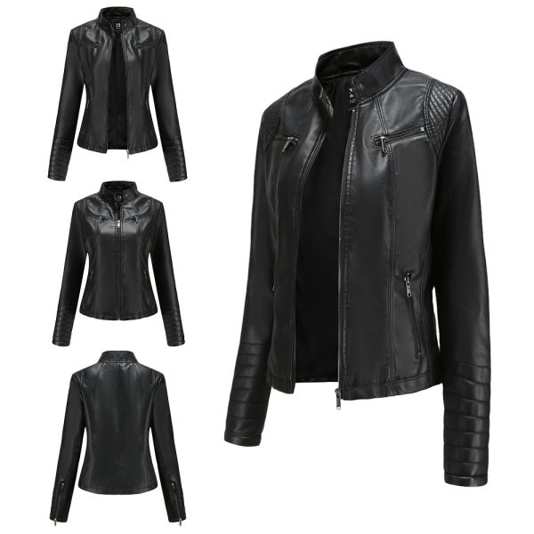 New Spring/Autumn Leather Jacket for Women