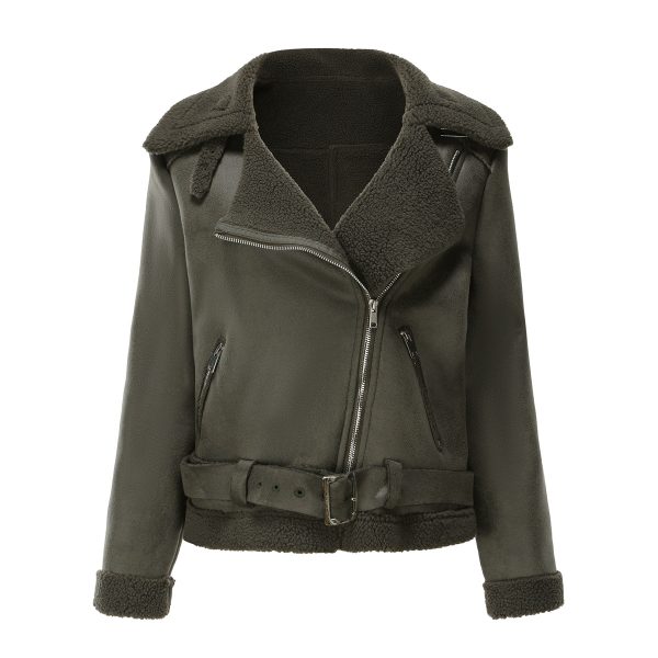 Faux Shearling Belted Jacket for Autumn/Winter