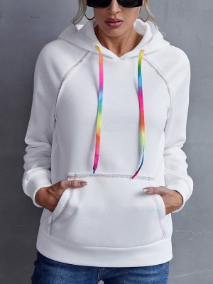 Cotton Loose Plus Size Hoodie with Pocket