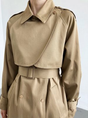 Mid-Length Thin Trench Coat