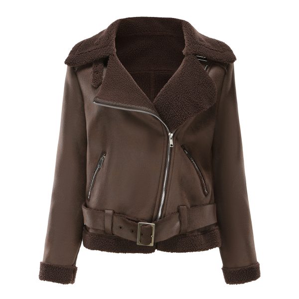 Faux Shearling Belted Jacket for Autumn/Winter