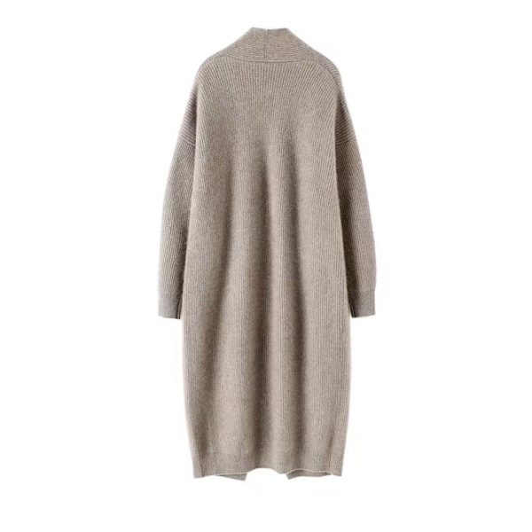 Autumn/Winter Mid-Length Thickened Knit Overcoat