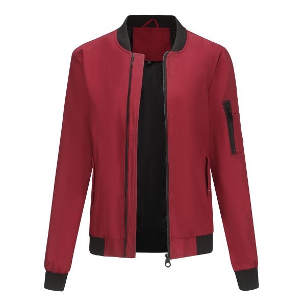 Spring/Autumn Women's Varsity Jacket for Effortless Style