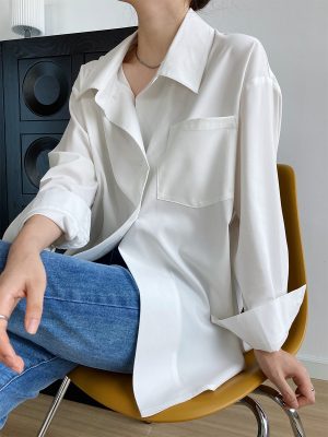Korean Loose White Shirt