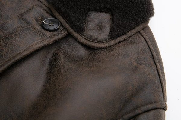 Retro Faux Shearling Jacket - Autumn Elegance