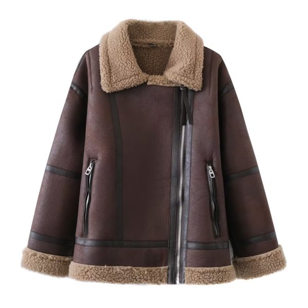 Women's Faux Shearling Double-Sided Jacket