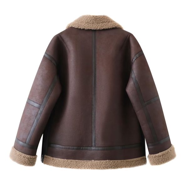 Women's Faux Shearling Double-Sided Jacket