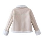Three-Color Faux Shearling Jacket