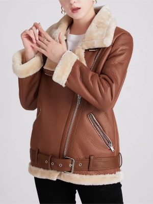 Women's Loose Faux Shearling Long-Sleeved Jacket