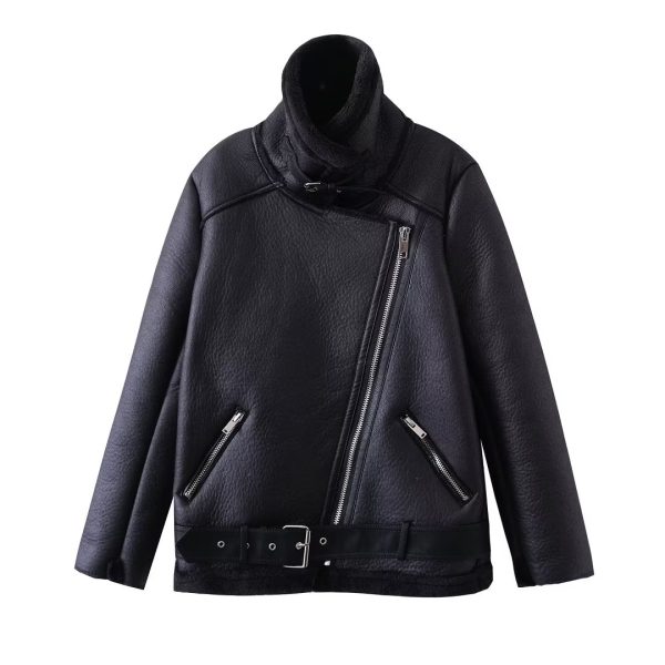 Women's Loose Faux Shearling Long-Sleeved Jacket