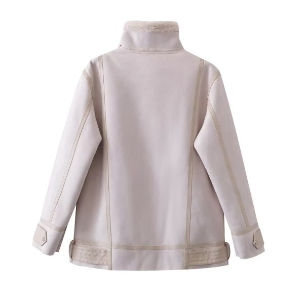 Second Rabbit Fur All-Matching Long Sleeve Jacket