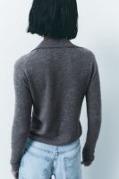 Slim Polo Knitwear - Office Casual Fall Sweater