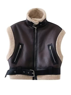 Chic Double-Sided Faux Shearling Jacket