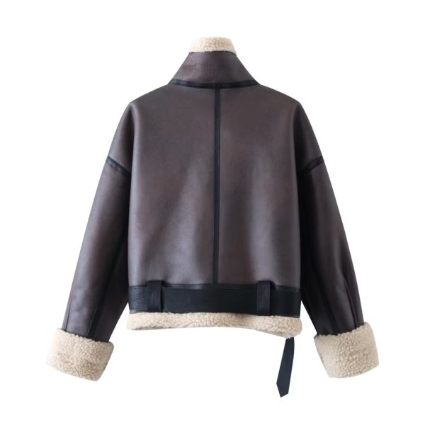 Autumn Street Style Faux Shearling Jacket