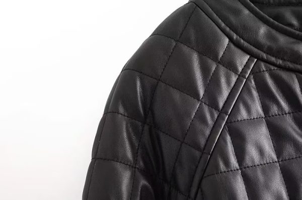 Logo Metal Plaid Quilted Jacket - Autumn/Winter Style