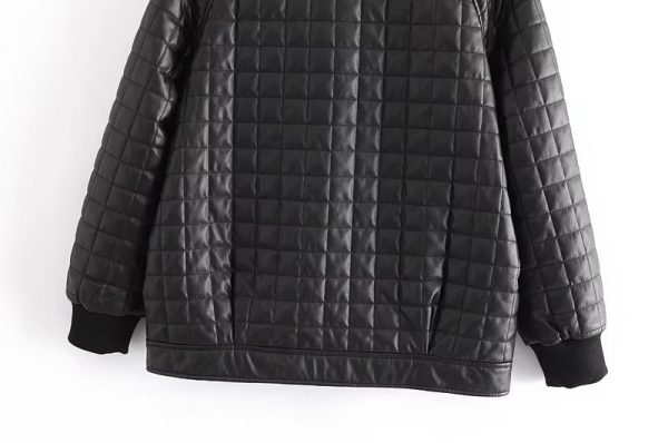 Logo Metal Plaid Quilted Jacket - Autumn/Winter Style