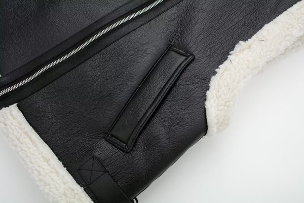 Korean Loose Wool Vest - Faux Shearling Jacket