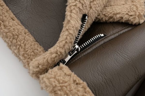 Faux Shearling Street Jacket - Autumn/Winter Sexy Coat