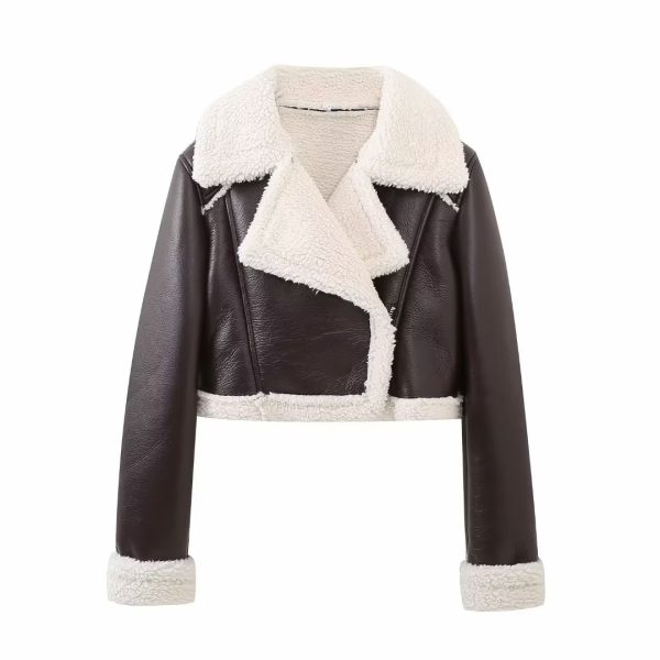 Faux Shearling Street Jacket - Autumn/Winter Sexy Coat