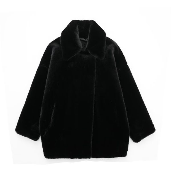 Loose Black Winter Jacket - Women's Fashion