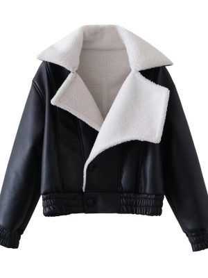 Warm Faux Shearling Street Style Women's Winter Jacket