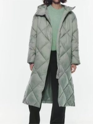 Long Cotton Jacket Street Winter Warm Down Bread Coat