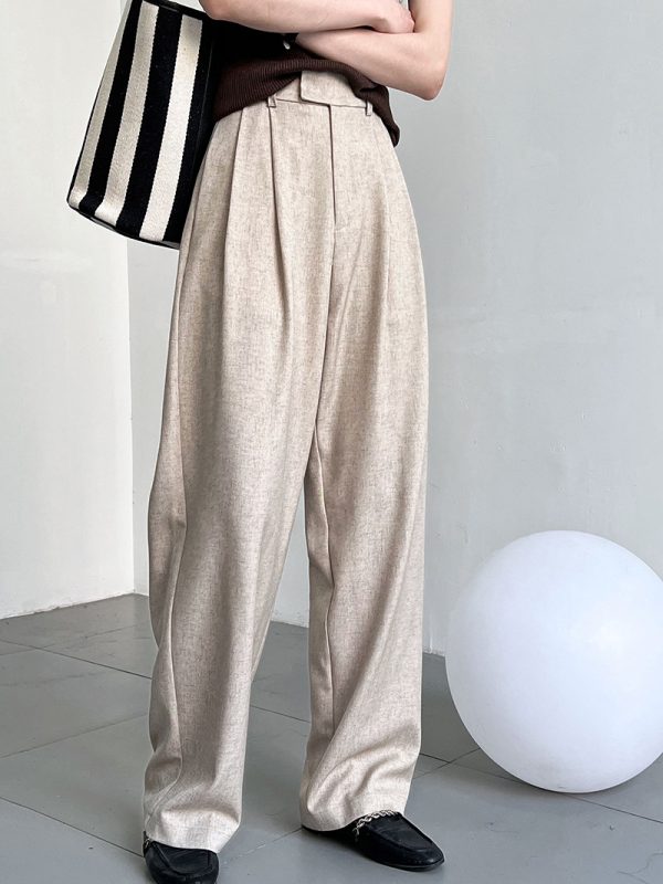 Minimalist Office Wide Leg Pants | Spring Autumn Style