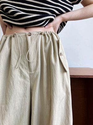 Lazy Casual High Waist Wide Leg Pants | Profile Slimming