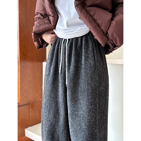 Thick Woolen Casual Sweatpants | Winter Lamb Wool Pants