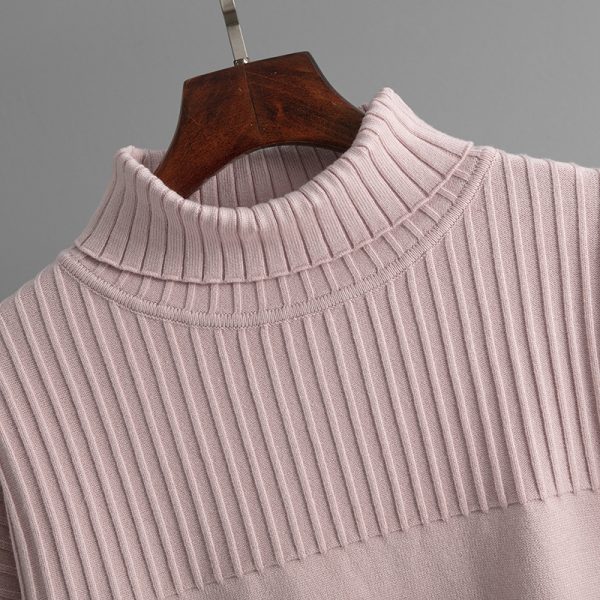 High Collar Knit Sweater Set