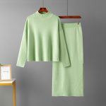 Casual Loose Long Skirt & Sweater Set