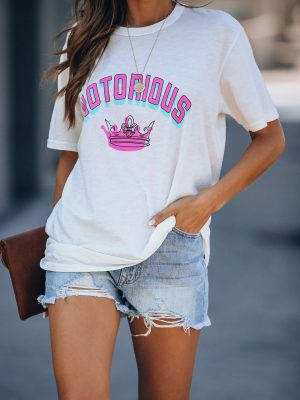 Crown Letters Printed Casual Tee - Summer