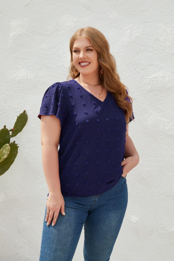 Plus Size V-Neck Casual T-Shirt