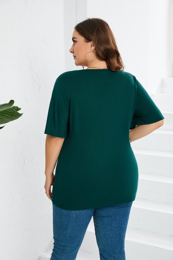 Plus Size Lace Patchwork T-Shirt