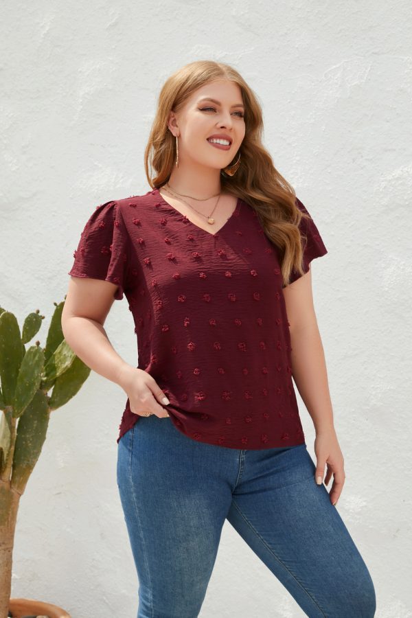 Plus Size V-Neck Casual T-Shirt