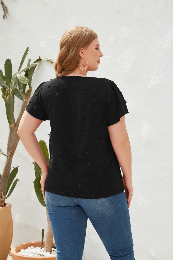 Plus Size V-Neck Casual T-Shirt