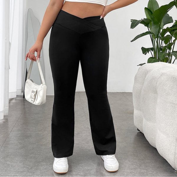 Plus Size V-Waist Bootcut Pants - Hip-Lift and Slimming