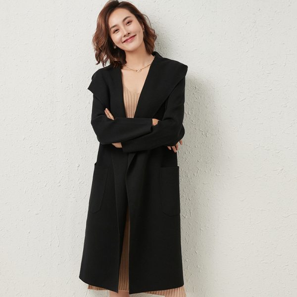 Hepburn Solid Color Woolen Coat
