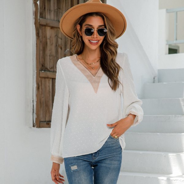 Autumn/Winter V-Neck Long Sleeve Shirt