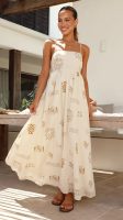 Fresh Printed Back Cutout Sling Dress - Summer Chic