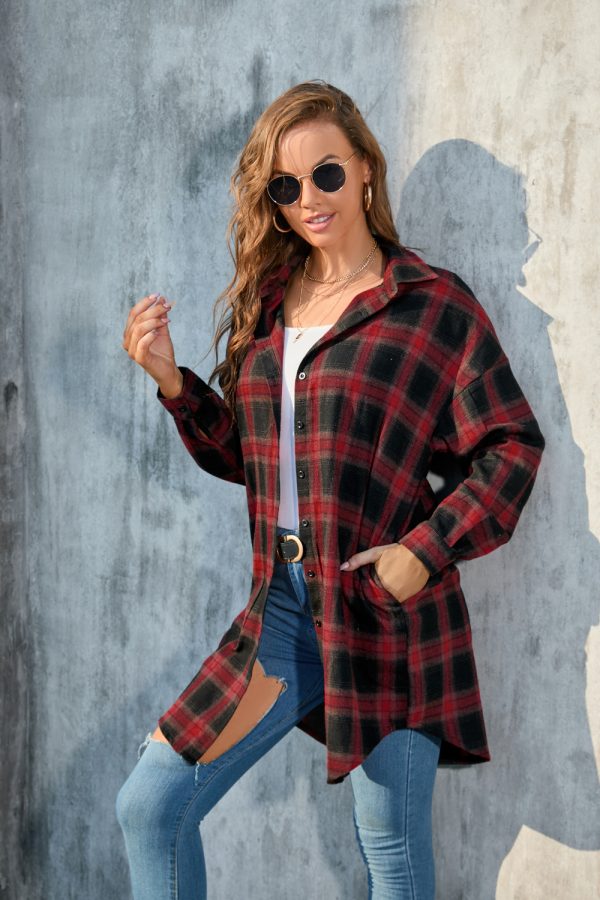 Autumn Plaid Long-Sleeved Shirt