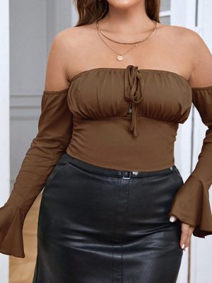 Plus Size Summer Sexy Halter Knitwear