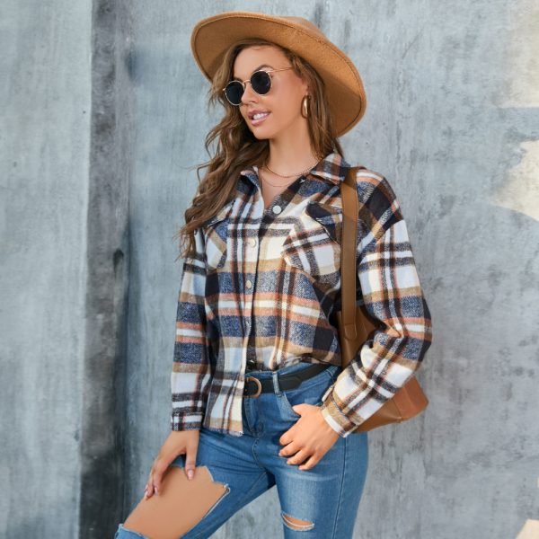 Flannel Plaid Long-Sleeve Shirt