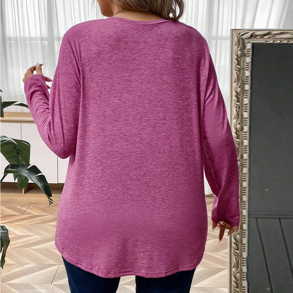 French V-Neck Long Sleeve Bottoming Shirt